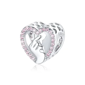 (image for) Pandora Style Silver Finger Heart Charm - SCC1690