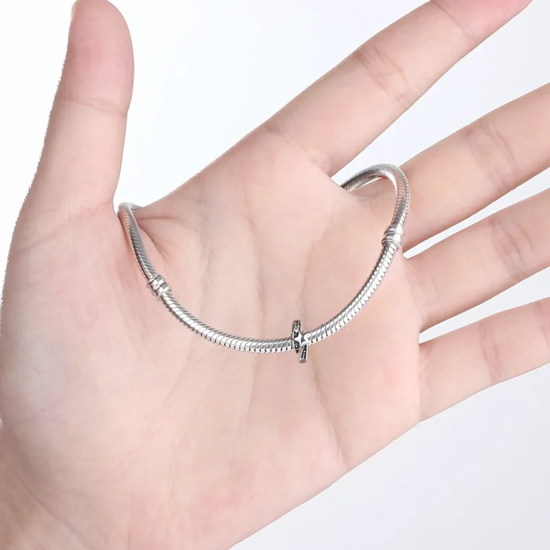 (image for) Pandora Style Silver First Encounter Spacer Charm - SCC100 - View 5