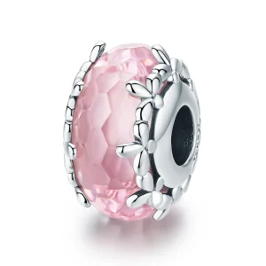 (image for) Pandora Style Silver Floret Murano Glass Charm - SCC1282
