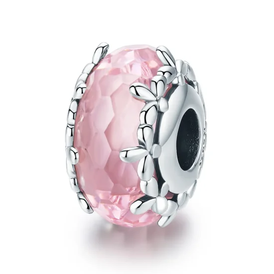 (image for) Pandora Style Silver Floret Murano Glass Charm - SCC1282