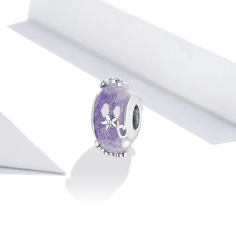 (image for) Pandora Style Silver Flower Charm - SCC1797 - View 2