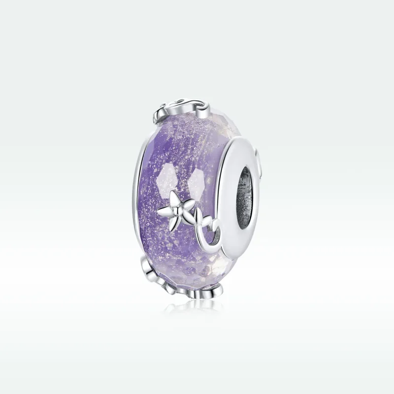 (image for) Pandora Style Silver Flower Charm - SCC1797 - View 5
