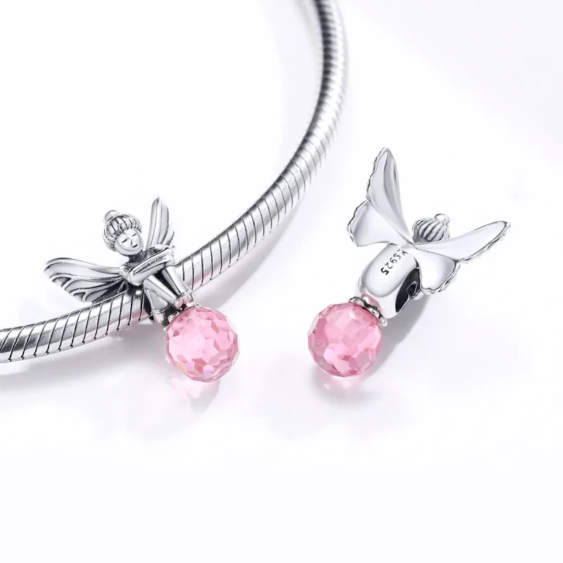 (image for) Pandora Style Silver Flower Elf Charm - SCC1483 - View 4