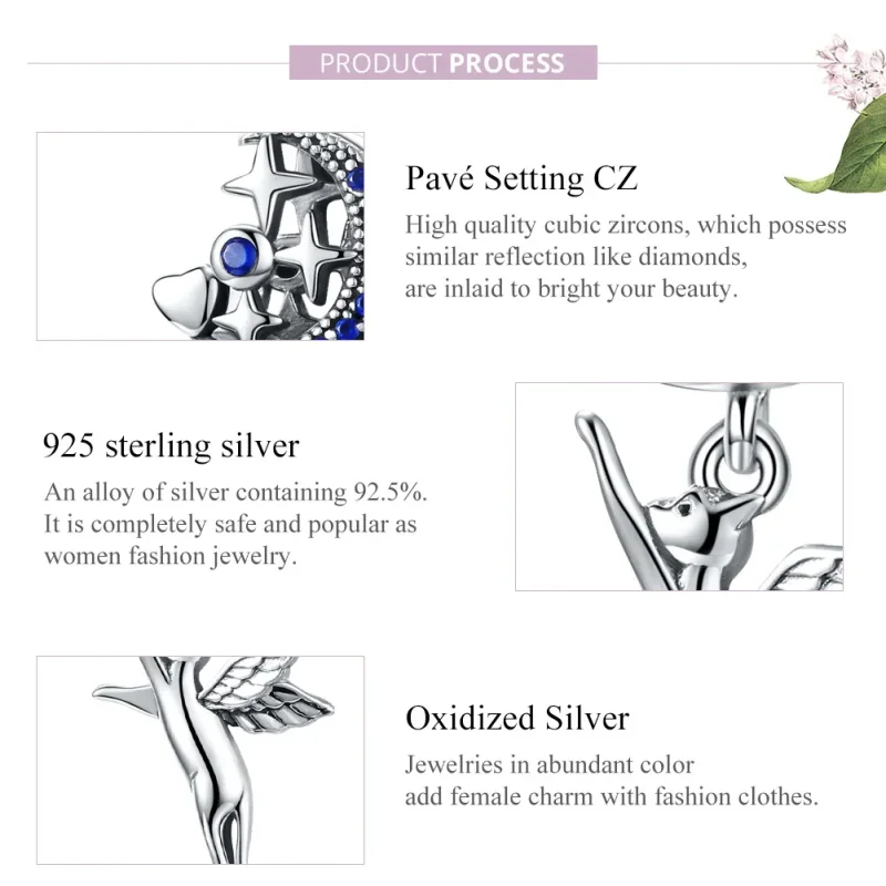 (image for) Pandora Style Silver Flying Cat Charm - SCC1551 - View 8