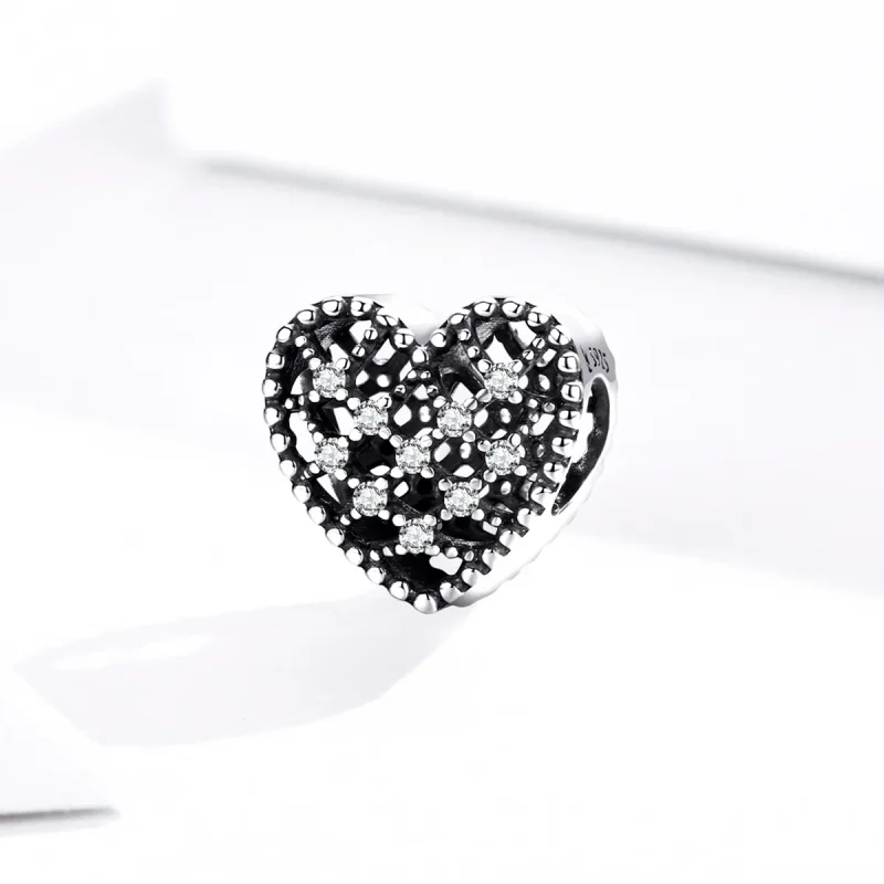 (image for) Pandora Style Silver Follow Your Heart Charm - SCC1572 - View 2