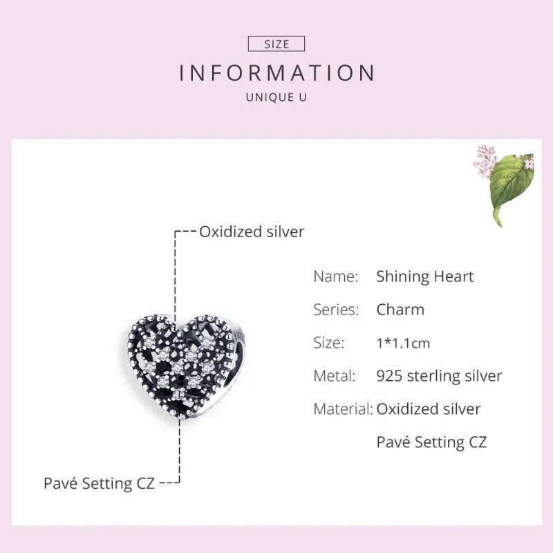 (image for) Pandora Style Silver Follow Your Heart Charm - SCC1572 - View 7