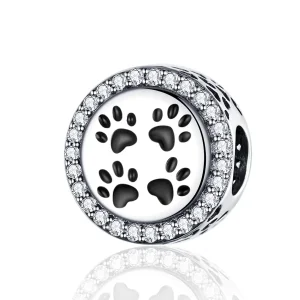 (image for) Pandora Style Silver Footprints Charm - SCC1186