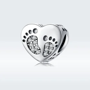 (image for) Pandora Style Silver Footprints Charm - SCC1395