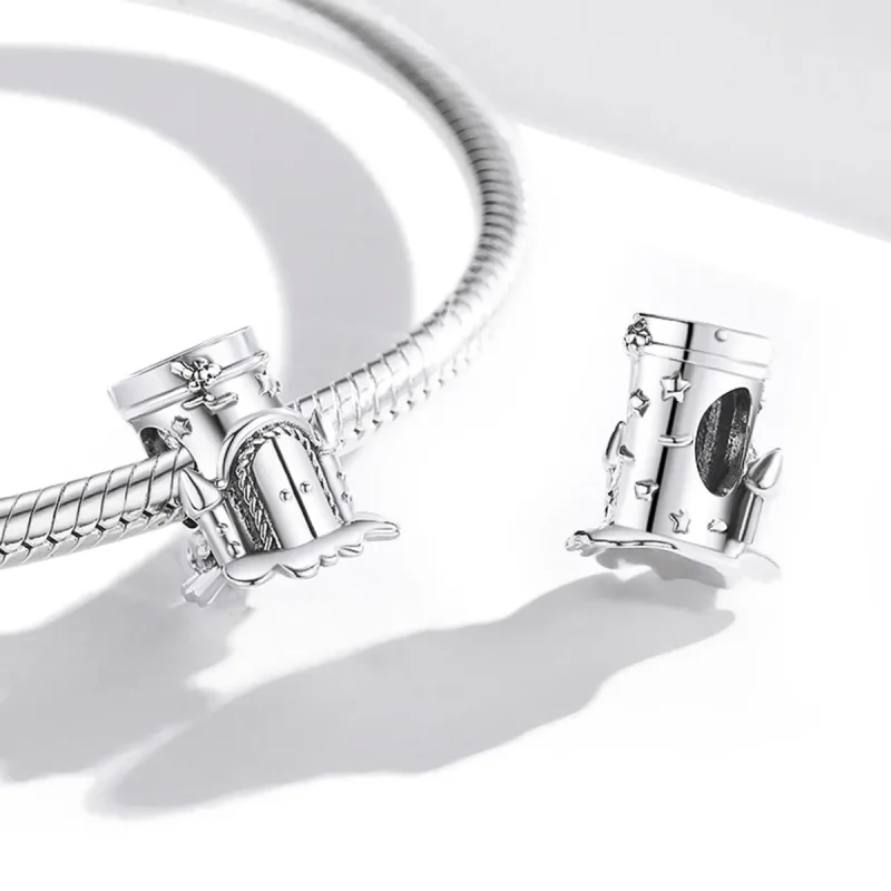 (image for) Pandora Style Silver Forest Castle Charm - SCC1866 - View 4