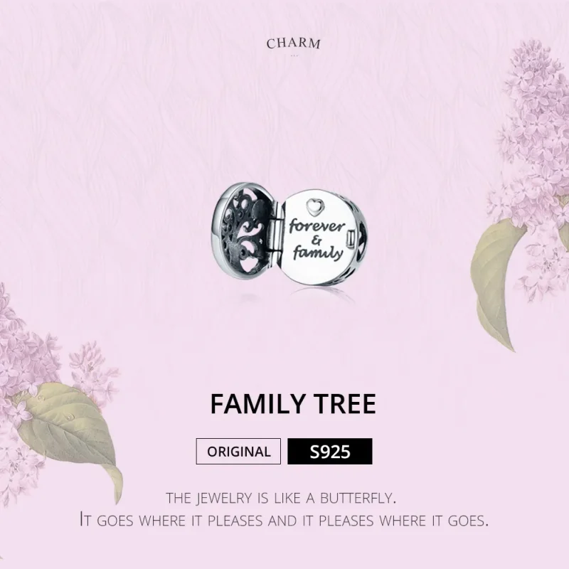 (image for) Pandora Style Silver Forever & Family Charm - SCC1259 - View 2