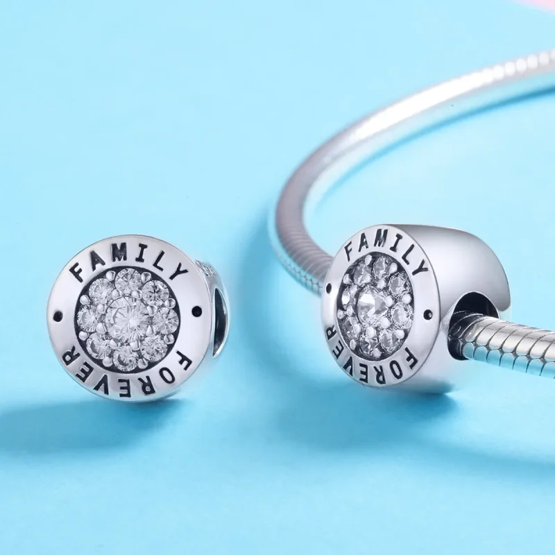 (image for) Pandora Style Silver Forever Home Charm - SCC814 - View 3
