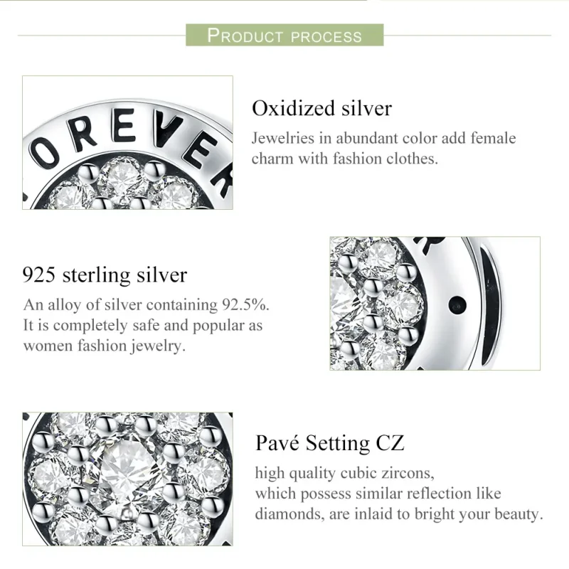 (image for) Pandora Style Silver Forever Home Charm - SCC814 - View 7