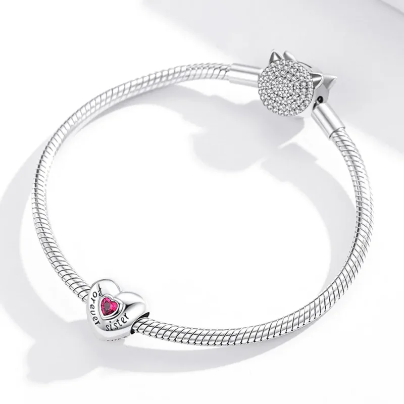 (image for) Pandora Style Silver Forever Love Charm - SCC1835 - View 3