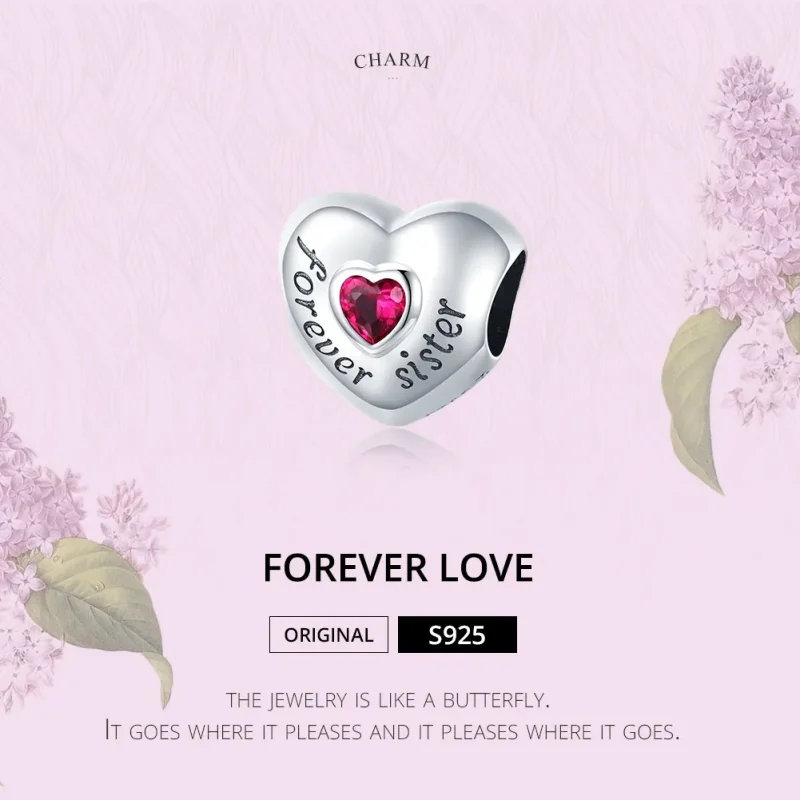 (image for) Pandora Style Silver Forever Love Charm - SCC1835 - View 6