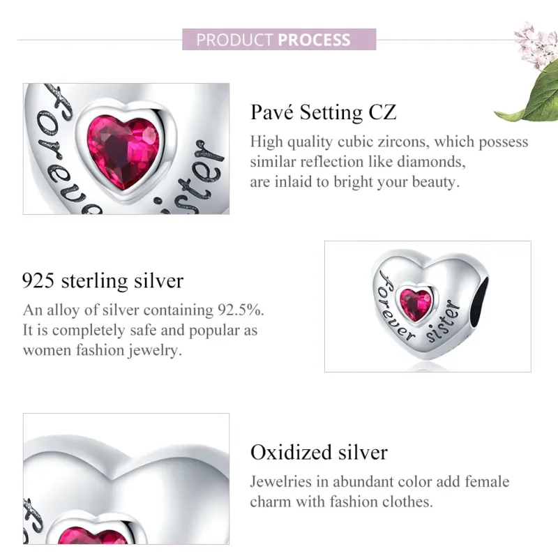 (image for) Pandora Style Silver Forever Love Charm - SCC1835 - View 8