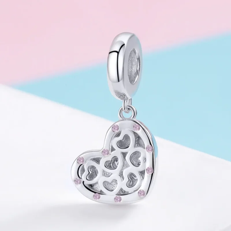 (image for) Pandora Style Silver Forever Love Dangle - SCC1029 - View 2