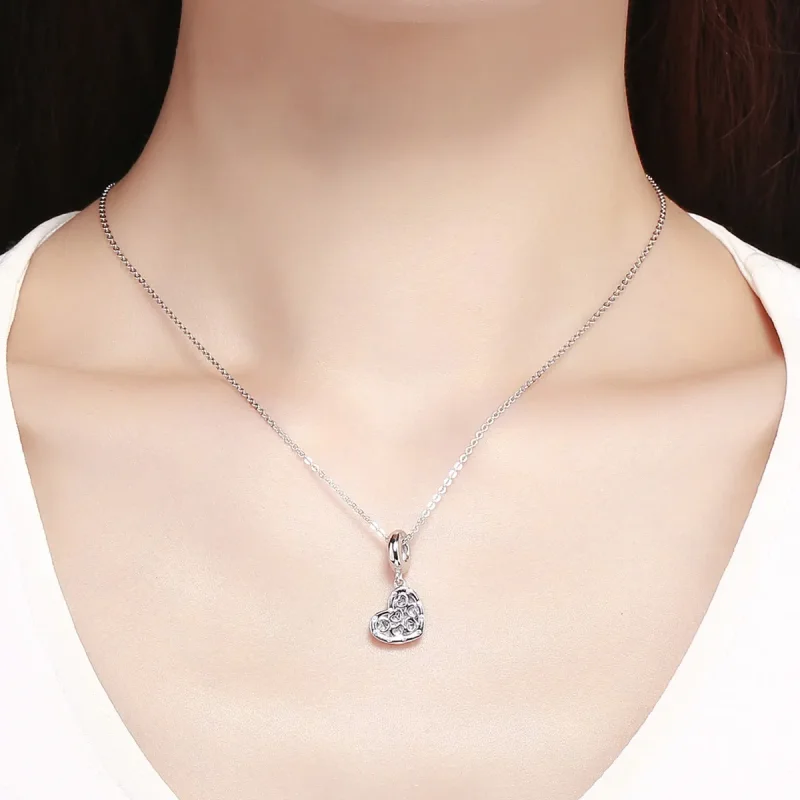 (image for) Pandora Style Silver Forever Love Dangle - SCC1029 - View 5