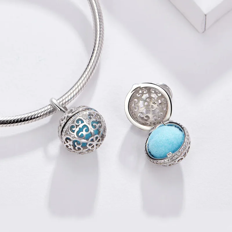 (image for) Pandora Style Silver Fragrant Ball Charm - SCC1198 - View 6
