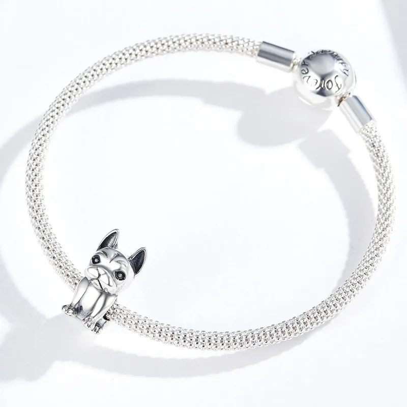 (image for) Pandora Style Silver French Bulldog Charm - SCC1306 - View 4