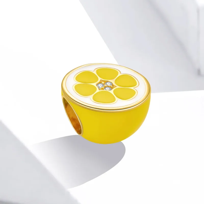 (image for) Pandora Style Silver Fresh Lemon Charm - SCC1590 - View 2