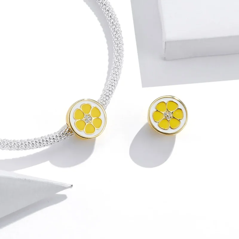 (image for) Pandora Style Silver Fresh Lemon Charm - SCC1590 - View 3