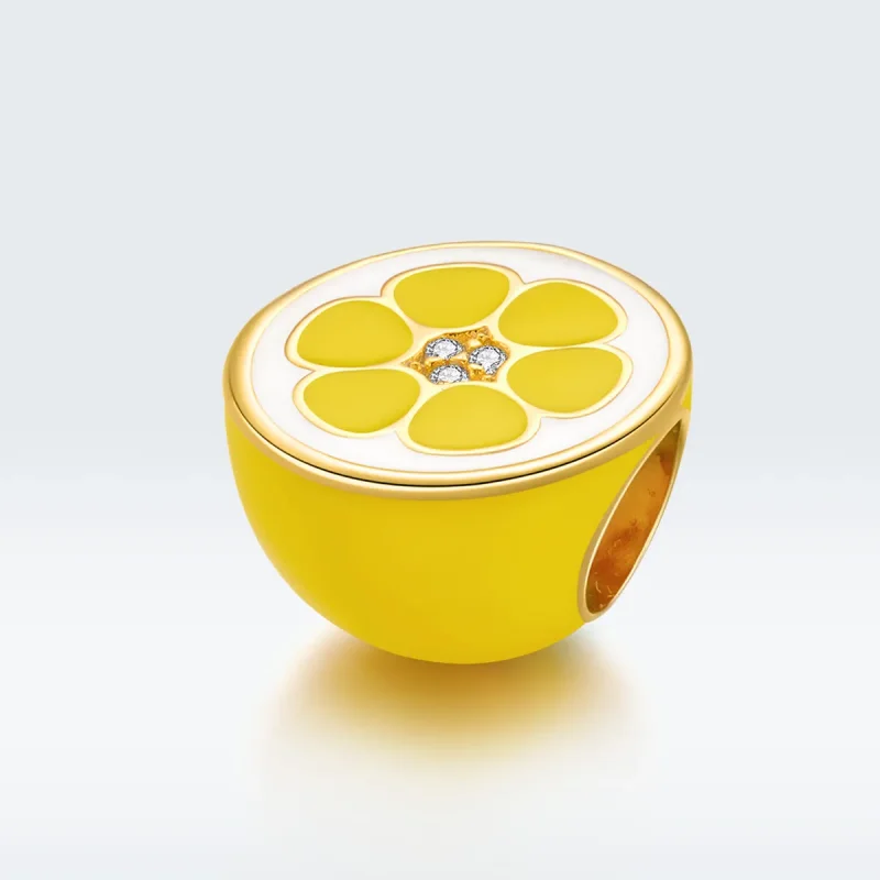(image for) Pandora Style Silver Fresh Lemon Charm - SCC1590 - View 5