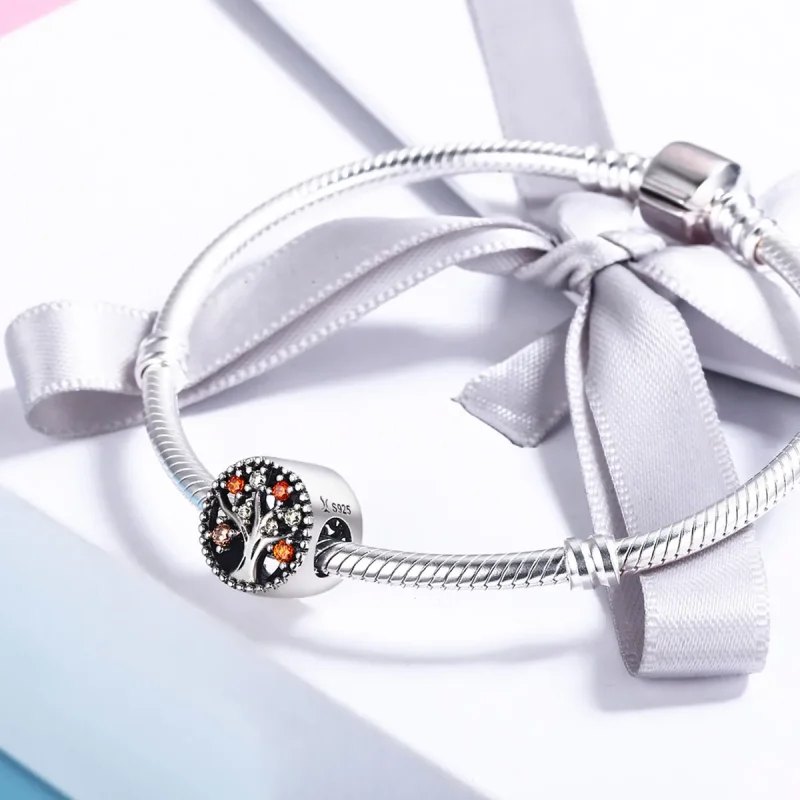 (image for) Pandora Style Silver Fruit of Autumn Charm - SCC219 - View 4