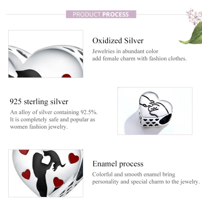 (image for) Pandora Style Silver Fur Mom Charm - SCC1508 - View 8
