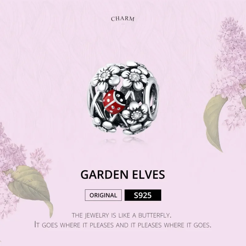 (image for) Pandora Style Silver Garden Elves Charm - SCC1641 - View 6