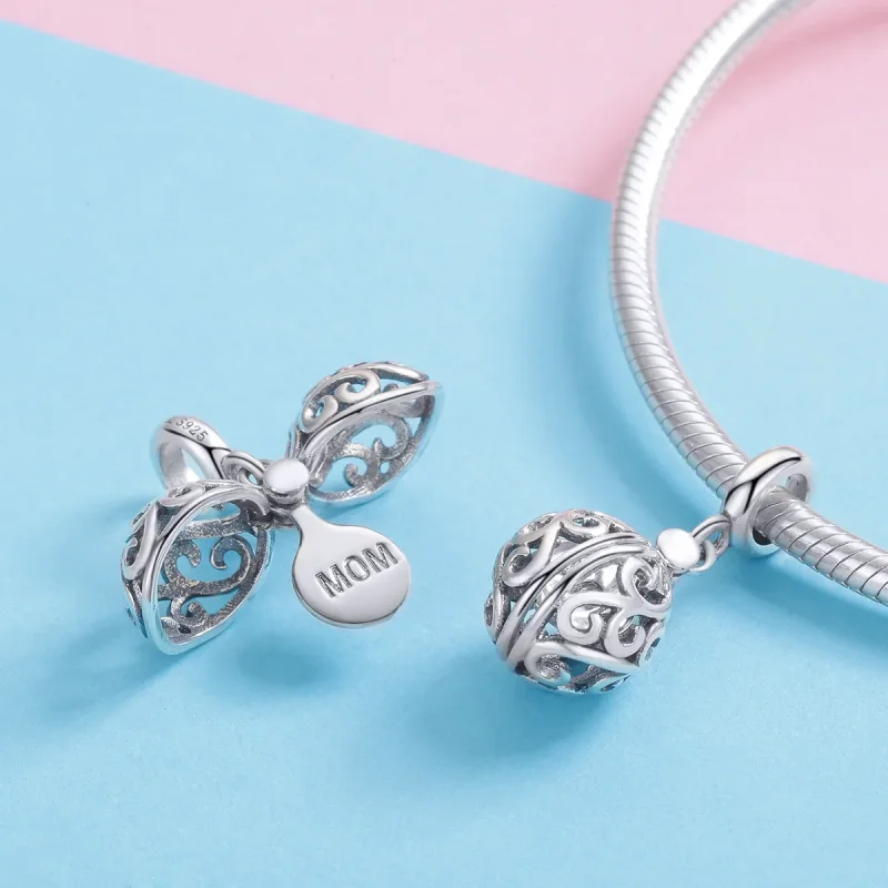 (image for) Pandora Style Silver Gartitude For Mom Dangle - SCC1008 - View 4