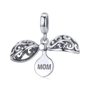 Pandora Style Silver Gartitude For Mom Dangle - SCC1008 (image for) Pandora Style Silver Gartitude For Mom Dangle - SCC1008