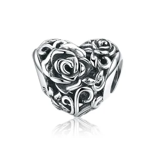 (image for) Pandora Style Silver Gentle Rose Charm - SCC790