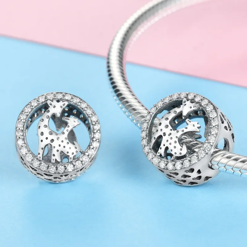 (image for) Pandora Style Silver Giraffe Charm - SCC997 - View 3
