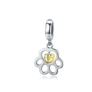 Pandora Style Silver & Gold-Plated Cure Pet Dangle - SCC1251 (image for) Pandora Style Silver & Gold-Plated Cure Pet Dangle - SCC1251