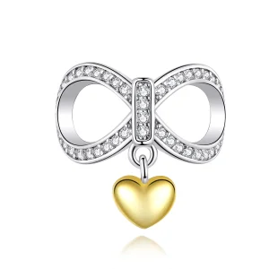 (image for) Pandora Style Silver & Gold-Plated Infinite Love Charm - SCC1300