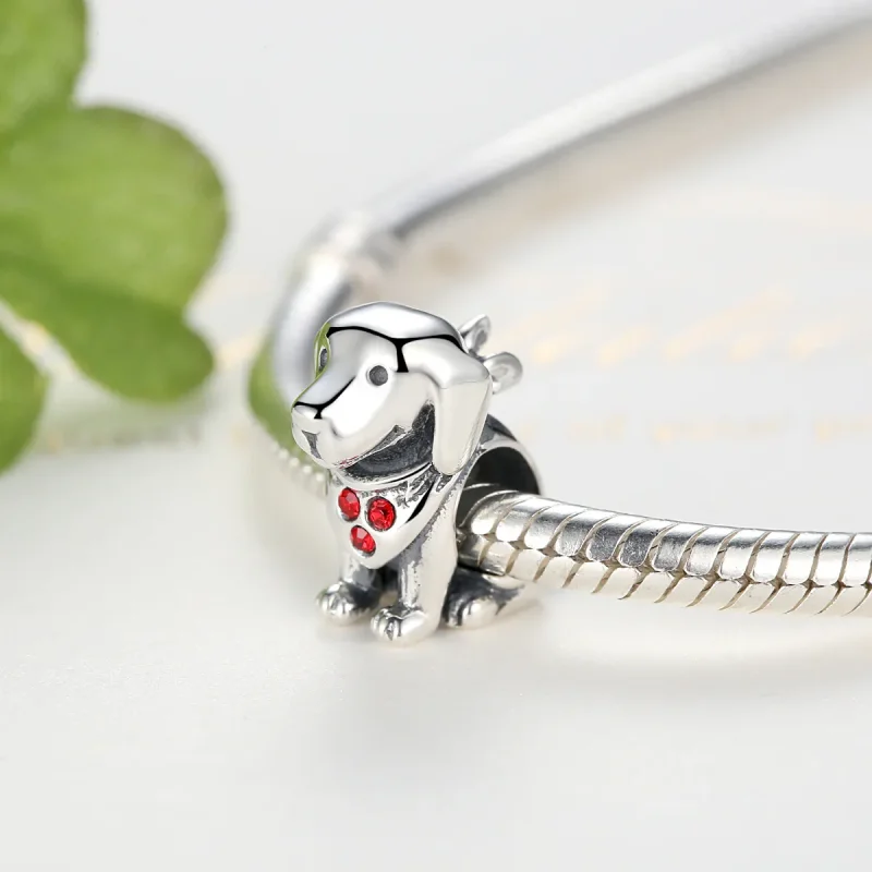 (image for) Pandora Style Silver Golden Retriever Charm - SCC016 - View 5
