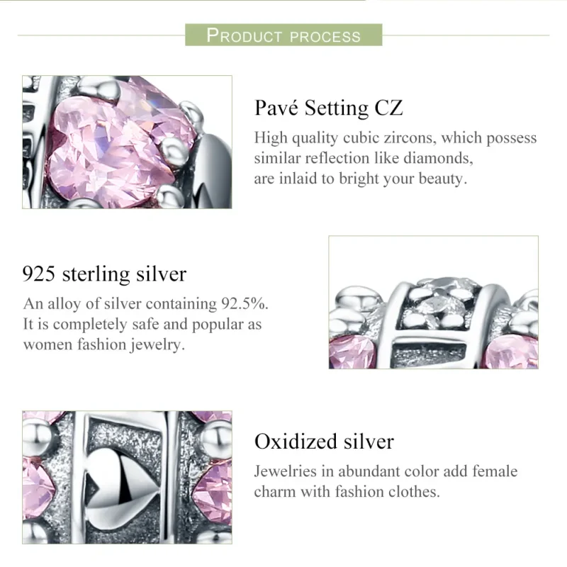 (image for) Pandora Style Silver Great Love Charm - SCC580 - View 8