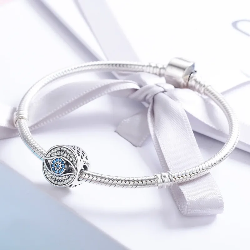 (image for) Pandora Style Silver Guardian Eye Charm - SCC565 - View 4