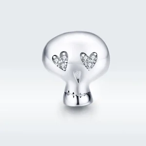 (image for) Pandora Style Silver Halloween Skull Charm - SCC1362