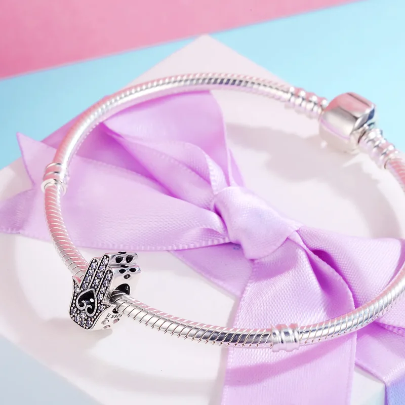 (image for) Pandora Style Silver Hamsa Charm - SCC225 - View 6