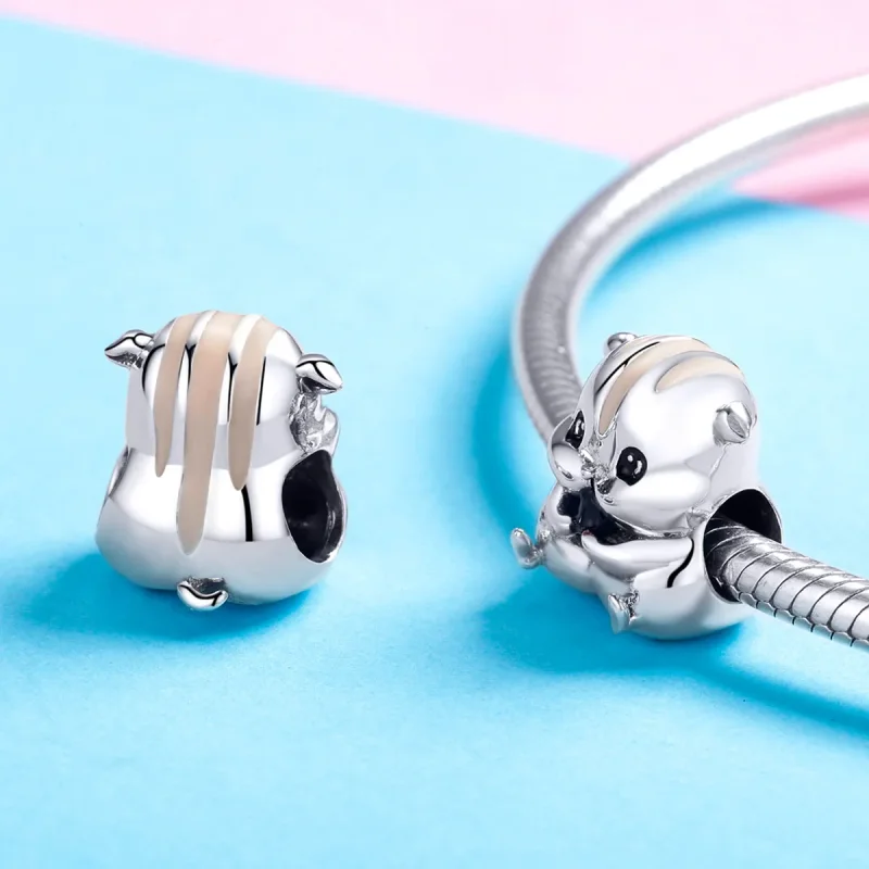 (image for) Pandora Style Silver Hamster Charm - SCC1133 - View 3