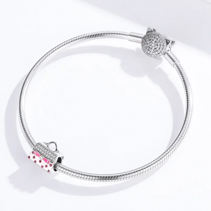 (image for) Pandora Style Silver Handbag Charm - SCC1391 - View 3