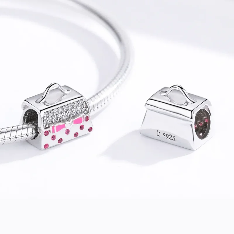 (image for) Pandora Style Silver Handbag Charm - SCC1391 - View 4