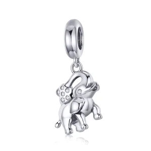 (image for) Pandora Style Silver Happy Elephant Dangle - SCC1059