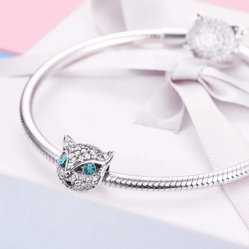 (image for) Pandora Style Silver Happy Kitty Charm - SCC1131 - View 4