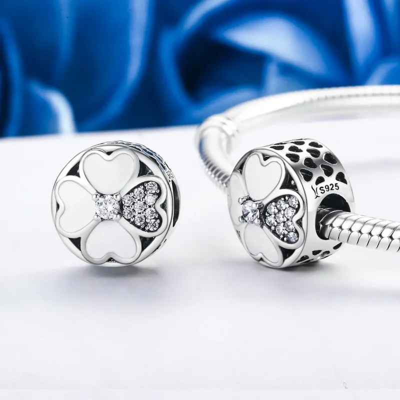 (image for) Pandora Style Silver Happy Petals Charm - SCC250 - View 4