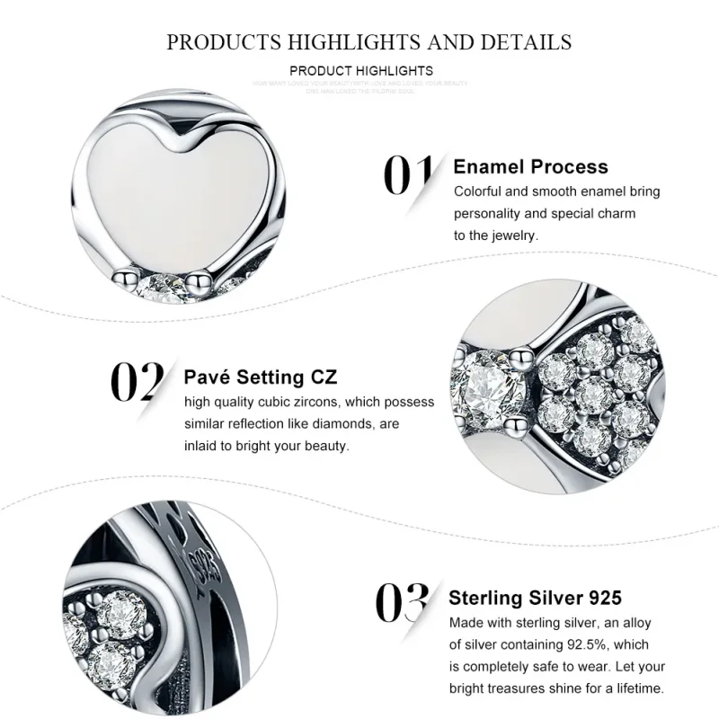 (image for) Pandora Style Silver Happy Petals Charm - SCC250 - View 6