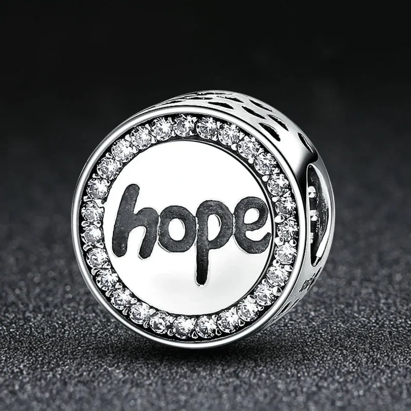(image for) Pandora Style Silver Hope Charm - SCC088 - View 4