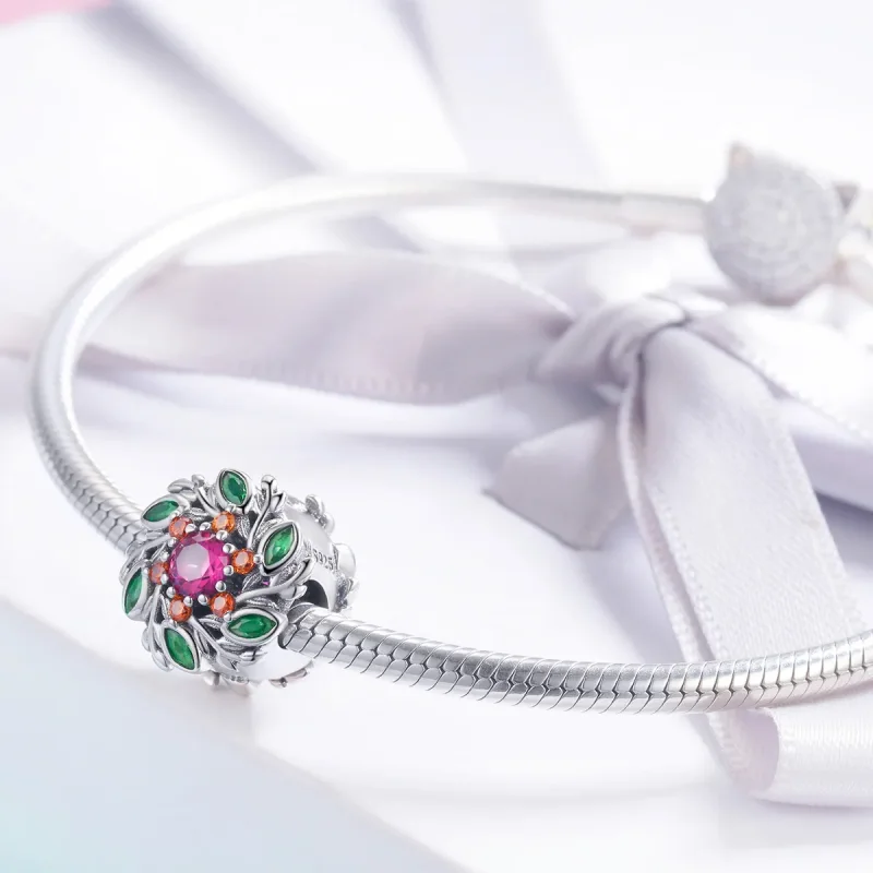 (image for) Pandora Style Silver Hope Wreath Charm - SCC1062 - View 3
