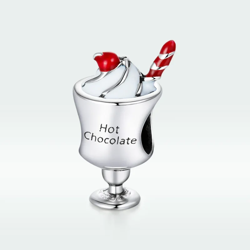 (image for) Pandora Style Silver Hot Chocolate Charm - SCC1495 - View 5